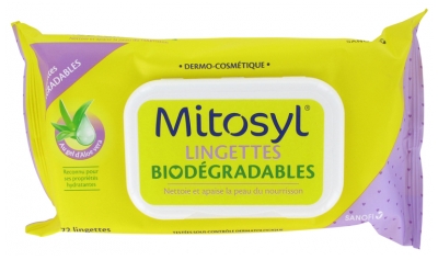 Mitosyl Lingettes Biodégradables 72 Lingettes