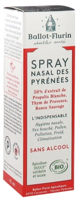 Ballot-Flurin Organic Pyrenean Nasal Spray 15ml