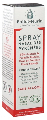 Ballot-Flurin Spray Nasal des Pyrénées Bio 15 ml