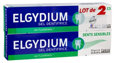 Elgydium Sensitive Teeth Toothpaste Gel 2 x 75ml