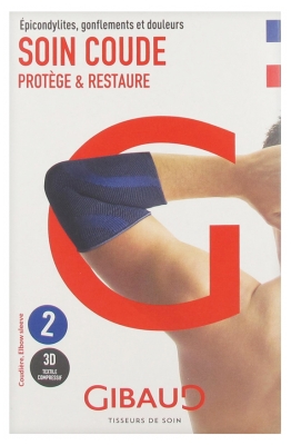 Gibaud Soin Coude Blue Elbow Pad - Size: Size 2