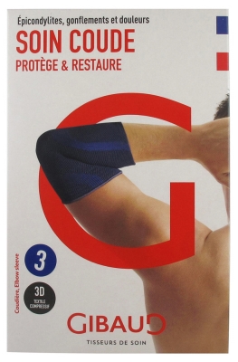 Gibaud Soin Coude Blue Elbow Pad - Size: Size 3