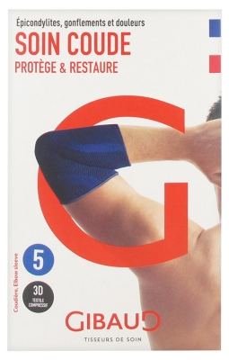 Gibaud Soin Coude Blue Elbow Pad - Size: Size 5