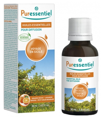 Puressentiel Essential Oils for Diffusion Trip in Sicily 30ml