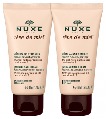 Nuxe Rêve de Miel Hand and Nail Cream 2 x 50ml