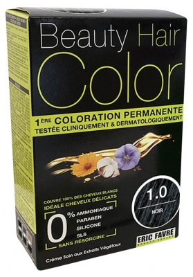 Eric Favre Beauty Hair Color Coloration Permanente - Teinte : 1.0 Noir