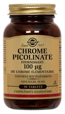 Solgar Chromium Picolinate 100µg 90 Tablets