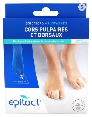 Epitact Einstellbare Fingerspitzen Pulpa und Rückenhörnchen Größe S