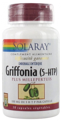Solaray Griffonia (5-HTP) Plus St. John's Wort 30 Vegetable Capsules