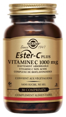 Solgar Ester-C Plus Vitamine C 1000 mg 30 Comprimés