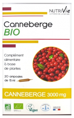 Nutrivie Canneberge Bio 20 Ampoules