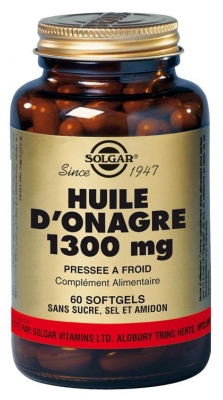 Solgar Huile d'Onagre 1300 mg 60 Gélules