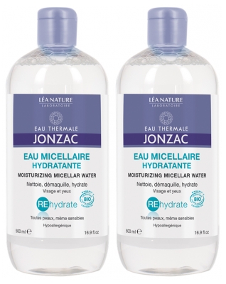 Eau de Jonzac REhydrate Eau Micellaire Hydratante Bio Lot de 2 x 500 ml