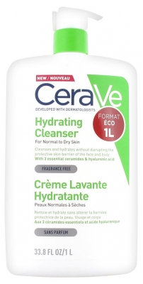 CeraVe Crème Lavante Hydratante 1 L