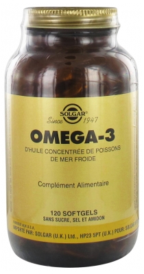 Solgar Omega-3 120 Gélules