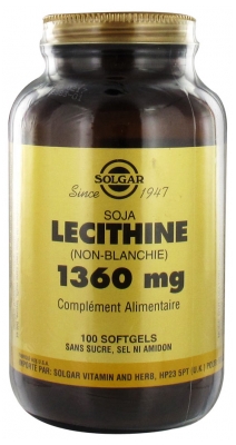 Solgar Lecithine 1360 mg 100 Gélules