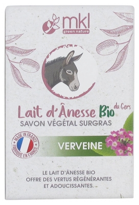 MKL Green Nature Organic Donkey Milk Organic From the Gers Verbena Surgras Vegetable Soap 100g
