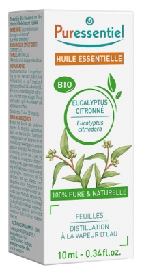 Puressentiel Essential Oil Lemon Eucalyptus Bio 10ml