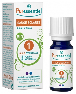 Puressentiel Olejek Eteryczny z Szałwii Muszkatołowej Organiczny 5 ml