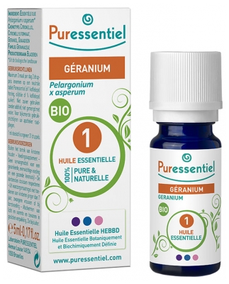 Puressentiel Huile Essentielle Géranium (Pelargonium x asperum) Bio 5 ml