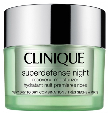 Clinique Superdefense Night Hydratant Nuit Premières Rides Peau Très Sèche à Mixte 50 ml