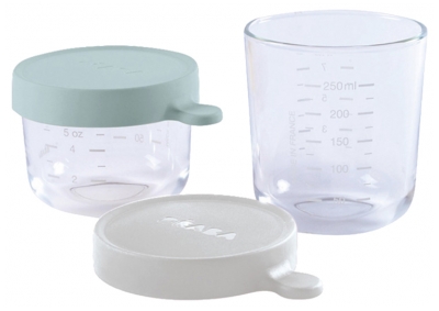 Béaba Set of 2 Glass Containers 150ml & 250ml 4 Months and +