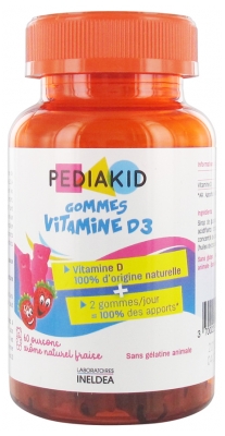 Pediakid Gommes Vitamine D3 60 Gommes