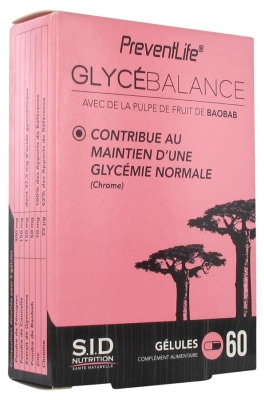 S.I.D Nutrition PreventLife GlycéBalance 60 Gélules