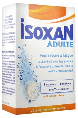 Isoxan Adulte 20 Comprimés Effervescents