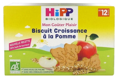 HiPP Mon Goûter Plaisir Biscuit Croissance à la Pomme dès 12 Mois Bio 150 g