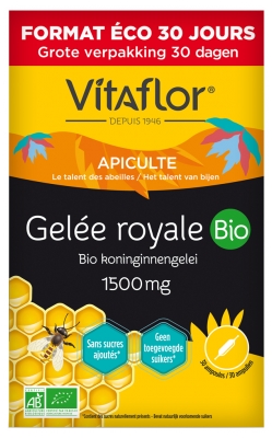 Vitaflor Royal Jelly 1 500mg Organic 30 Phials
