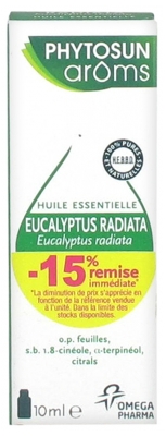 Phytosun Arôms Huile Essentielle Eucalyptus Radiata (Eucalyptus radiata) 10 ml