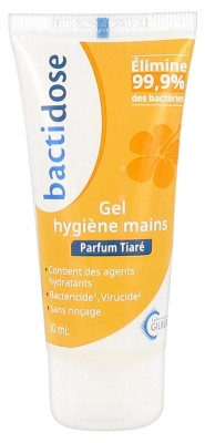 Gilbert Bactidose Gel Hygiène Mains 30 ml - Parfum : Tiaré
