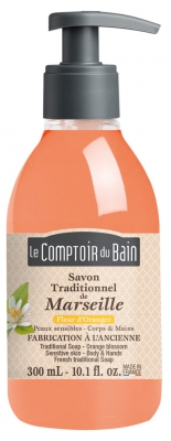 Le Comptoir du Bain Savon Traditionnel de Marseille Fleur d'Oranger 300 ml