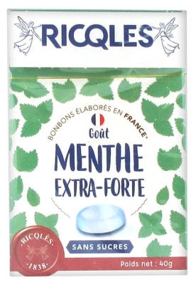 Ricqlès Sugar-Free Candies Extra-Strong Mint Flavor 40g