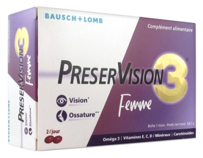 Bausch + Lomb PreserVision 3 Women 60 Capsules