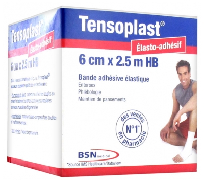Essity Tensoplast Bande Adhésive Élastique 6 cm x 2,5 m HB