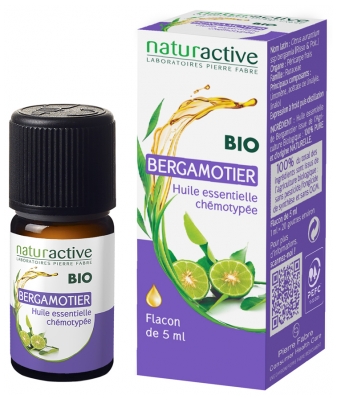 Naturactive Olejek Eteryczny z Bergamotki (Citrus Aurantium ssp Bergamia) Organiczny 5 ml