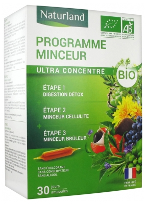 Naturland Programa Adelgazante Ultra Concentrado Bio 30 Ampollas de 10 ml