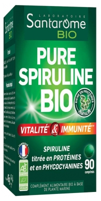 Santarome Bio Pure Spirulina Organic 90 Tablets