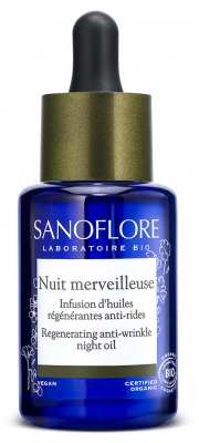 Sanoflore Nuit Merveilleuse Regenerating Anti-Wrinkle Night Oil Organic 30ml