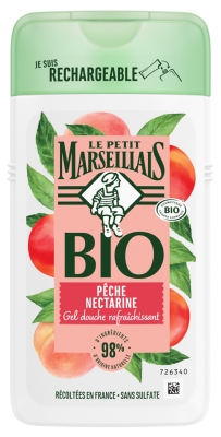 Gel de Duș Răcoritor Piersică Nectarine Bio Le Petit Marseillais 250 ml