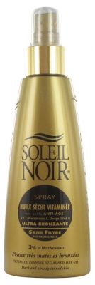 Soleil Noir Olio Secco Ultra Abbronzante Vitaminizzato Senza Filtro Spray 150 ml