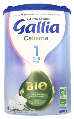 Gallia Calisma 1er Âge 0-6 Mois Bio 800 g (à consommer de préférence avant fin 05/2021)