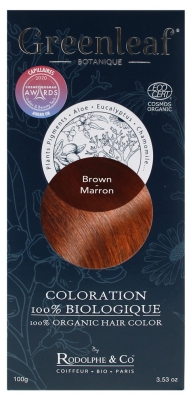 Greenleaf Coloration 100% Biologique 100 g - Coloration : Brown