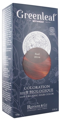 Greenleaf Coloration 100% Biologique 100 g - Coloration : Red Wine