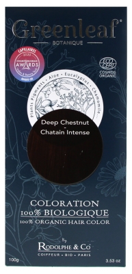 Greenleaf Coloration 100% Biologique 100 g - Coloration : Deep Chestnut