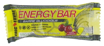 Eric Favre Energy Bar Carbohydrate Bar Vegan 24g - Flavour: Cranberry