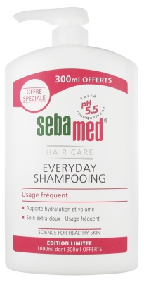 Sebamed Everyday Shampoing Usage Fréquent 1000 ml dont 300 ml Offerts