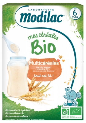 Modilac My Organic Cereals From 6 Months Multicereals 250 g